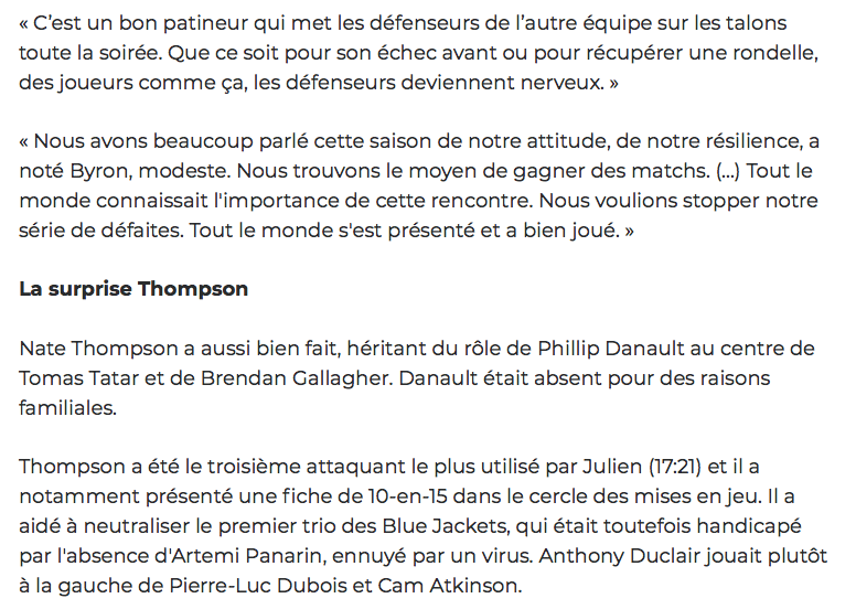 Dany Dubé envoie Mats Zuccarello à Montréal...