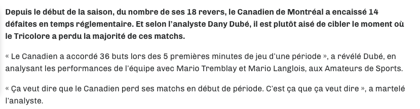  Dany Dubé...COACH du CH?????? HAHA!!!