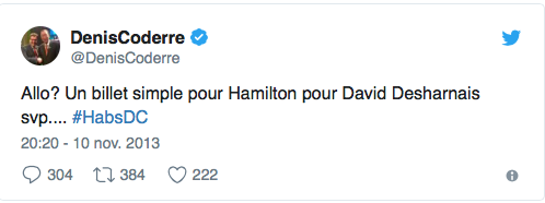 David Desharnais est-il allé trop loin...En narguant Denis Coderre...