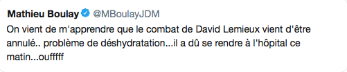 David Lemieux est une vraie HONTE pour le Québec !!! Son combat annulé...