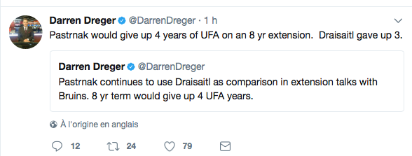 David Pastrnak se compare...à Leon Draisaitl...HAHA!!!!