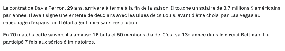 David Perron...Est sur un NUAGE....