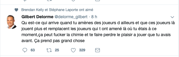 De GRAVES ACCUSATIONS de Gilbert Delorme envers Marc Bergevin..