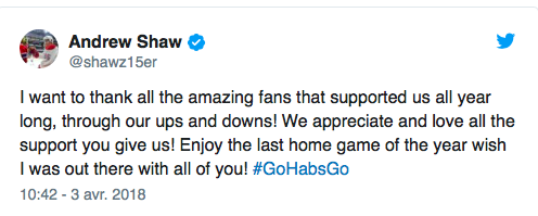 Déjà qu'Andrew Shaw n'était pas une LUMIÈRE....