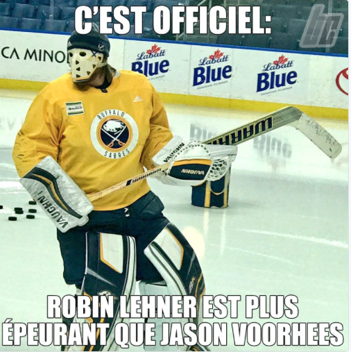 Déjà que Robin Lehner est un PSYCHOPATHE..