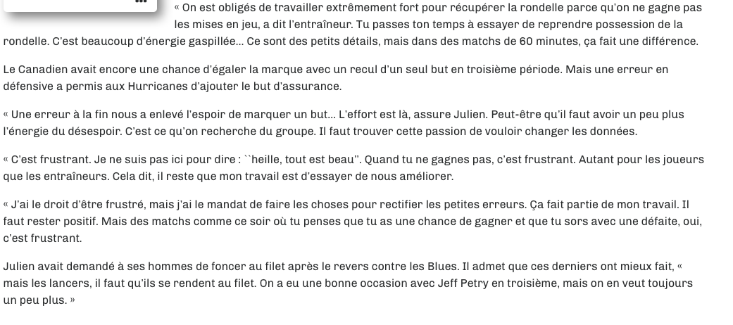 Depuis que Marc Bergevin est là...