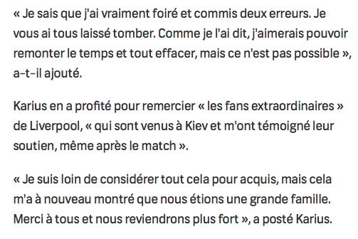 Des menaces de mort pour le GARDIEN POURRI qui a fait perdre Liverpool...