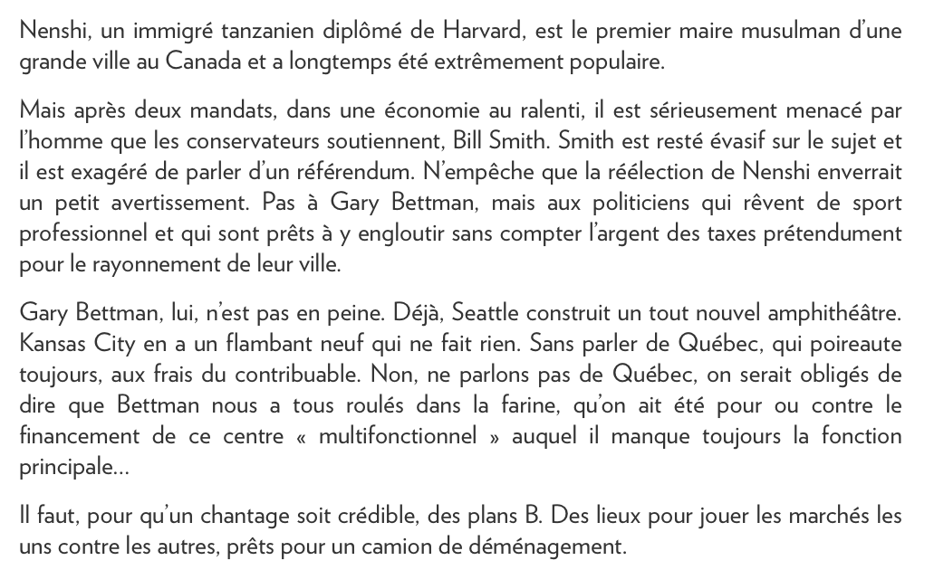 Des MENACES de MORT...pour le maire de Calgary..