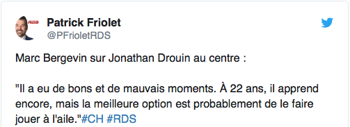 Deux RYAN....Deux modèles PARFAITS pour Claude Julien...