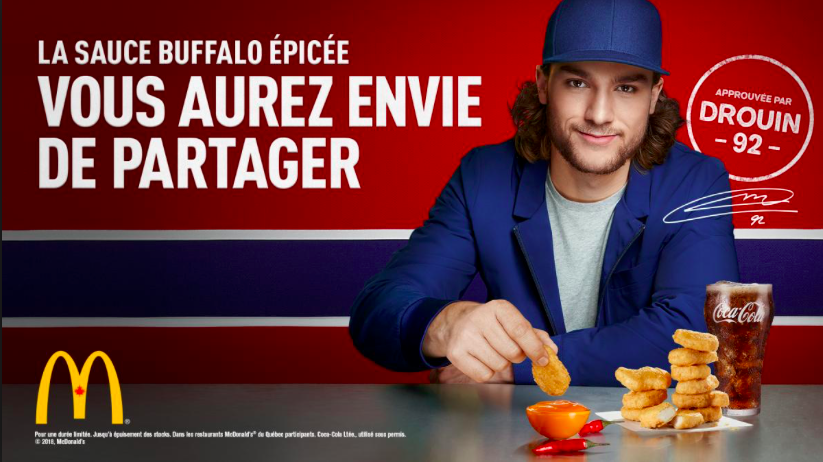 Dire que Jonathan Drouin était la TÊTE D'AFFICHE de McDo....