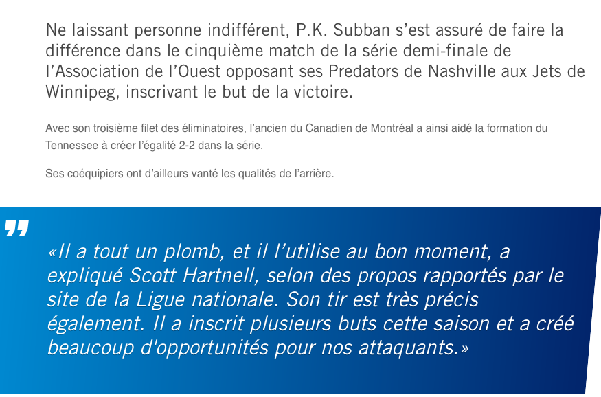 Dire que Max Pacioretty se PLAIGNAIT....