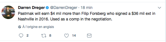 Don Sweeney se défend de ne pas AVOIR CROSSÉ son PRODIGE..