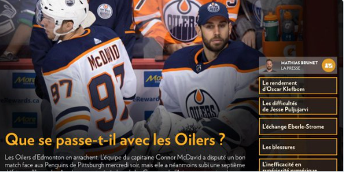 Edmonton...Le FIT PARFAIT pour Carey Price...