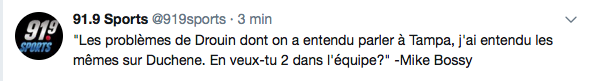 EHHHH OUI MIKE, ON EN VEUT DEUX DANS NOTRE ÉQUIPE...