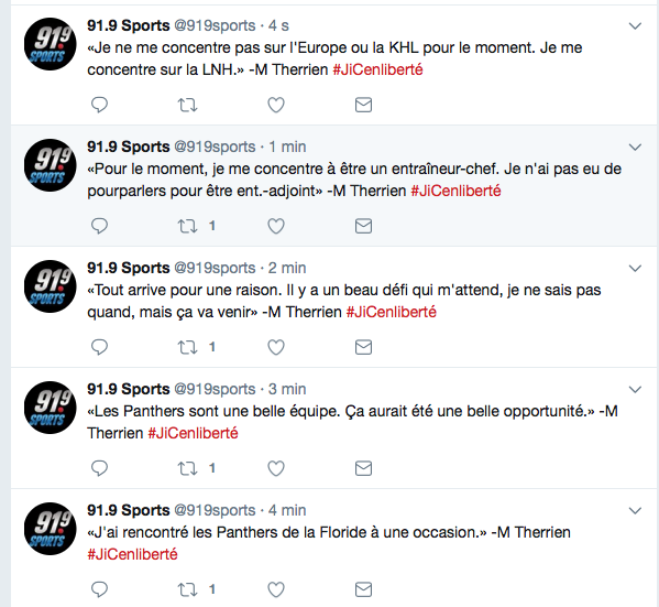 En une entrevue...Les Panthers ont compris que Michel était PASSÉ DATE...