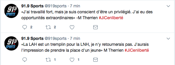 En une entrevue...Les Panthers ont compris que Michel était PASSÉ DATE...