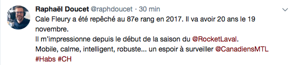 Encore plus de raison d'essayer d'échanger Jeff Petry...