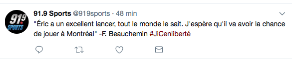  Éric Gélinas a la même SHOT que Souray et Weber...