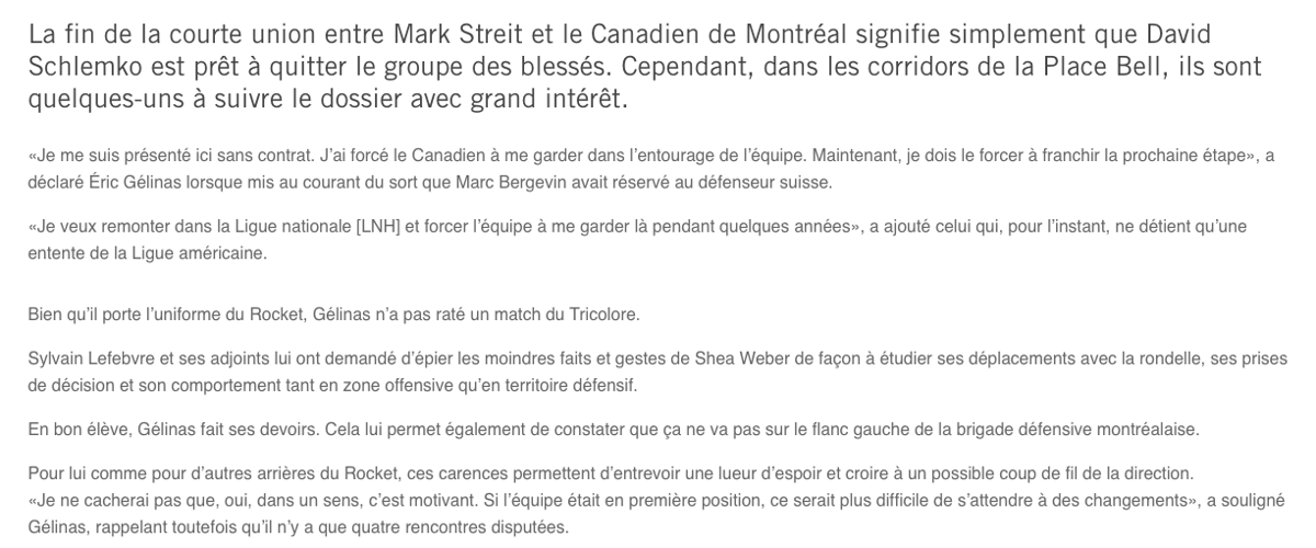Éric Gélinas..Se réjouit du MALHEUR des autres..