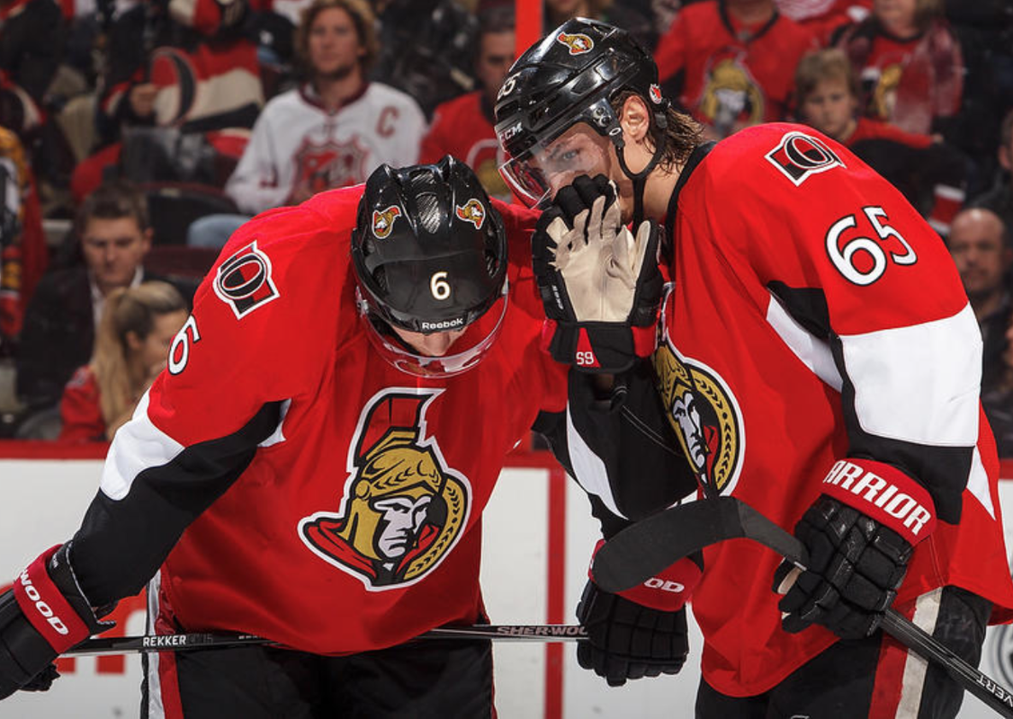 Erik Karlsson et Bobby Ryan, tout près de Vegas...