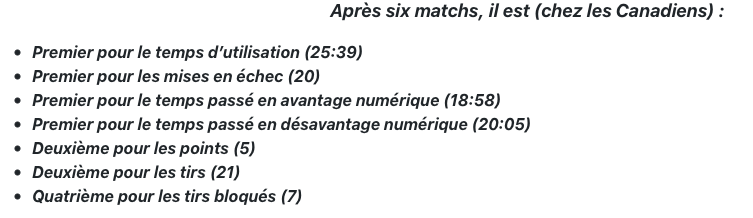 Espérons que PK Subban ne parle pas français...