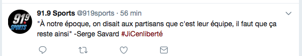 Est-ce pour cette raison...Que Geoff Molson s'est éloigné du PEUPLE?