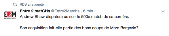 Est-ce que RDS nous fait une JOKE ?