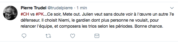 Est-ce qu'on a dit...À Claude Julien...