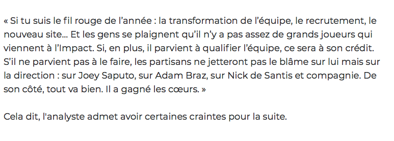 Est-ce qu'on va pouvoir dire ça de Claude Julien cette saison...