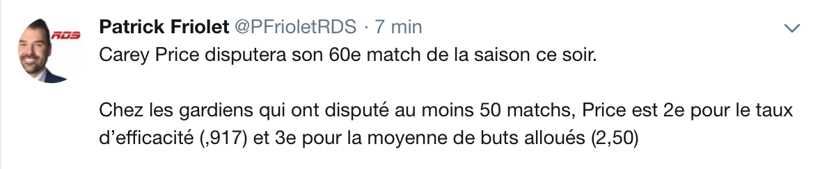 Et-ce que Carey Price va réussir à se faufiler ???