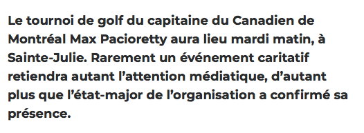 Et l'Impact et le CH vont manquer les séries...