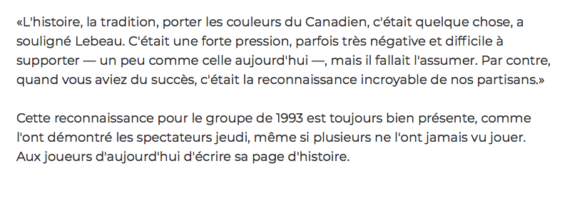 Et on pense à Jonathan Drouin qui a le CORDON du COEUR qui trempe dans la MERDE..