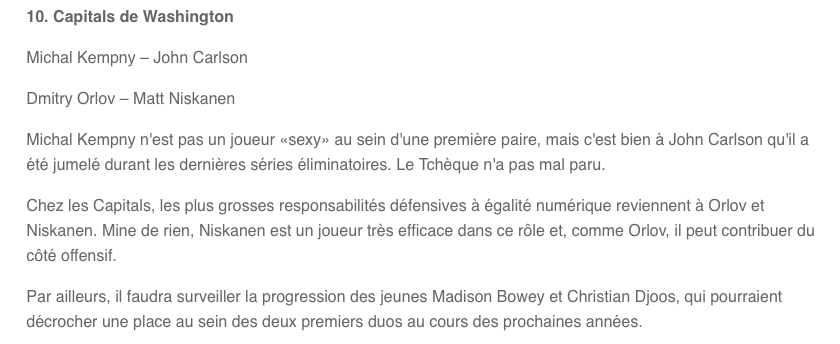 Et par-dessus le marché..