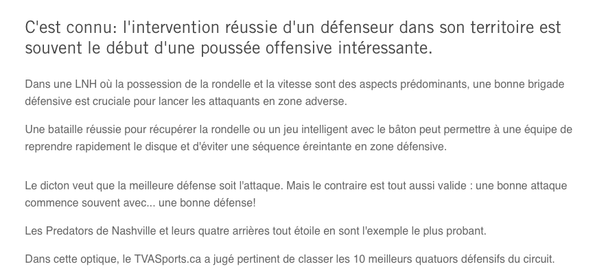 Et par-dessus le marché..