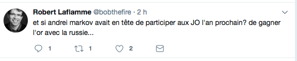 Et si..Markov voulait jouer aux Olympiques..