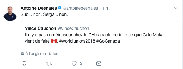 Et...il a encore son poste.