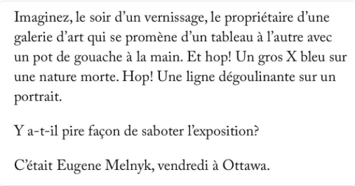 Eugene Melnyk...A tout gâché...