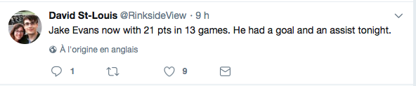Evans continue de dire qu'il va s'entendre avec le CH..mais...
