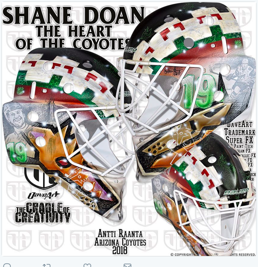 Faire honneur à Shane Doan sur ton CASQUE..