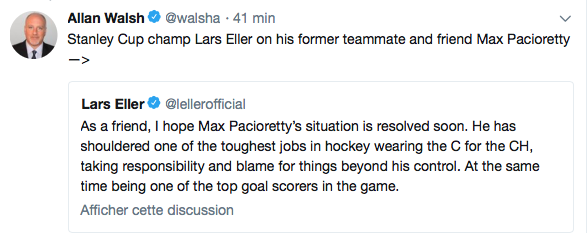 Faut vraiment que l'agent de Pacioretty arrête de faire ça...