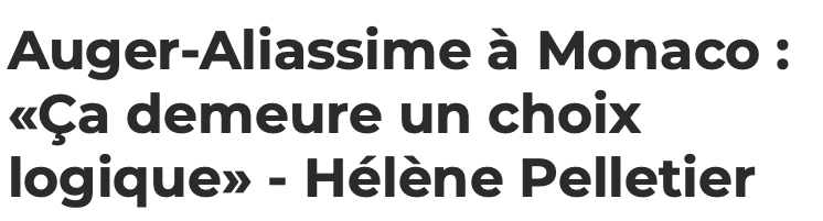 Félix Auger-Aliassime ne veut pas payer ses IMPÔTS au Québec....