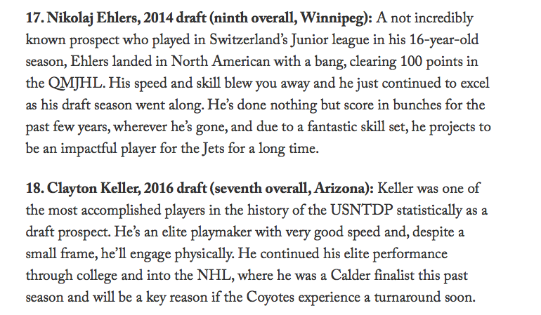 Filip Zadina est 11e...Jesperi Kotkaniemi est 14e...