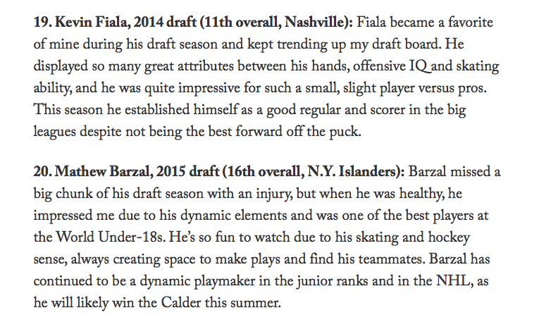 Filip Zadina est 11e...Jesperi Kotkaniemi est 14e...