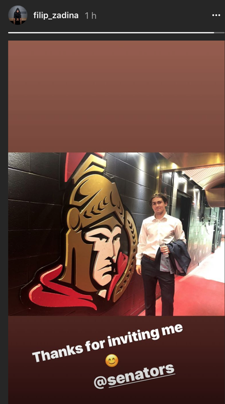 Filip Zadina, se voit déjà à Ottawa...