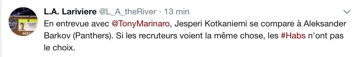 Finalement, le petit Finlandais, a un petit côté COCKY lui aussi...