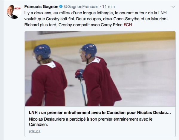 François Gagnon, est tout mêlé..