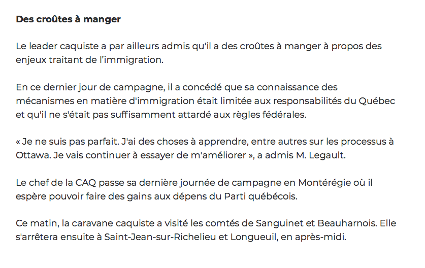 François Legault va faire un passer de TEST de français à Jesperi Kotkaniemi...