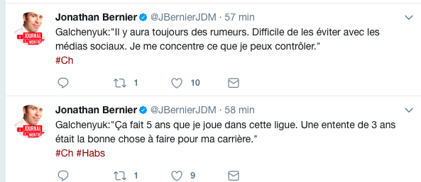  Galchenyuk en a bel et bien assez...