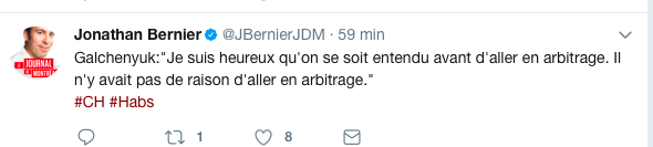 Galchenyuk en a bel et bien assez...