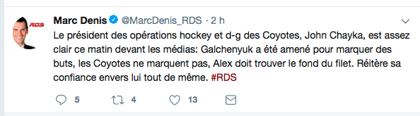 GALCHENYUK: le DG est sur son dos...le coach est sur son dos...